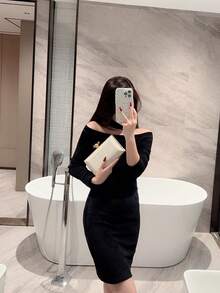 1 件极简主义迷你盒式手拿包，奢华金属五金设计晚礼服钱包，优雅闪亮迷你包适合晚间使用，适合晚会、浪漫婚礼、正式派对，可用作生日/节日礼物，可拆卸肩链 - 金色 - 查看 11