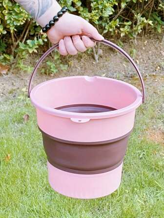 1 件折叠便携式伸缩水桶高品质折叠水桶耐用节省空间户外钓鱼洗车足浴完美选择便携式加厚塑料结构家用多用途