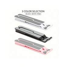 7-Level Adjustable Foldable Laptop Stand, Portable Laptop Cooling Pad - Multicolor - View 7