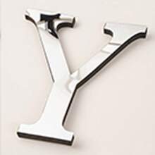Pegatinas decorativas de pared de letras de espejo acrílico 3D gruesas, 10cm/15cm/20cm letras autoadhesivas extraíbles de espejo acrílico, resistentes al agua y a la corrosión
