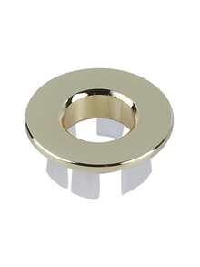 1/5 piezas Cubierta de estilo vintage para el rebosadero del lavabo del baño, cubierta decorativa del desagüe para el lavabo - Dorado - Ver 10