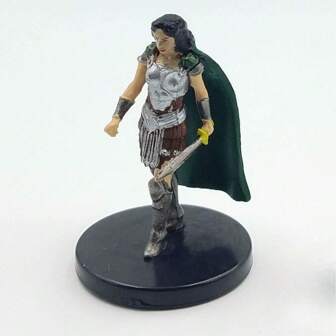 Siona, Captain Of The Pyleas Miniature From The Mythic Odysseys Of Theros Collection (#20) In The Realm Of Tabletop Role - Playing Miniatures: A Courageous And Resolute Figure For Epic Adventures In The World Of Theros