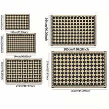 Dywan zewnętrzny 5 stóp X 8 stóp, wodoodporna mata, duży dywan zewnętrzny, dwustronna plastikowa mata kempingowa, kamper, weranda, taras, kemping, balkon, podwórko - Liście w szarej ramce - Zobacz 2