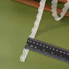 10pcs 1yard White Lace Edging Trim, Scalloped Lace Trim For Sewing, Crafts, Dresses, Gift Wrapping, Weddings, Home Decor