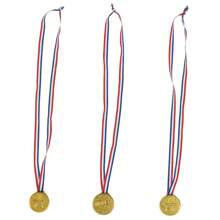 5 piezas/1 pieza Medallas con colgante chapado en oro, medallas de premio para eventos deportivos, recuerdos de fiesta