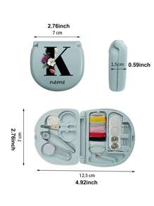 1 pezzo Set di cucito mini portatile e pieghevole, personalizzabile, regalo perfetto per principianti di cucito, con forniture e accessori fai da te, adatto per viaggiatori e per riparazioni di emergenza di abiti