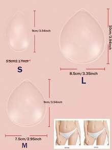 1/5 Peças Adesivos de Natação de Silicone Ultrafinos para Mulheres - Design Sem Costura e à Prova d''Água para Proteção de Maiô Bikini e Calças de Ioga - Multicolorido - Visão 5