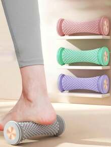 1pc Yoga Fascia Ball & Foot Massage Roller, Multi-Function Foot Muscle Therapy Trainer - Multicolor - View 1
