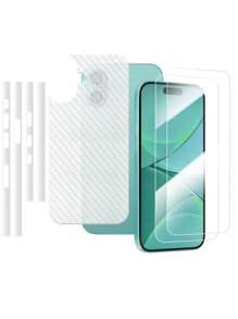 2pcs Ultra-Clear Screen Protector Film, Easy To Install, Bubble-Free, Scratch-Resistant Compatible With Apple IPhone 12/13/13 ProMax/14/14Pro/14ProMax/15/15Pro/15ProMax/16/16Pro + Full Coverage Clear Protective Case With Anti-Scratch, Anti-Dust Frame + Anti-Slip, Wear-Resistant Back Film