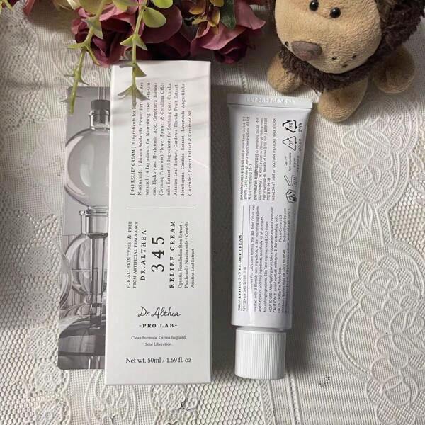 345 Relief Cream | Daily Face Moisturizer | Blemish Relief Care | Soothing Recovery & Moisture With Niacinamide, Panthenol | Korean Vegan Skin Care For All Skin Types | 1.7 Fl Oz (Pack Of 1)