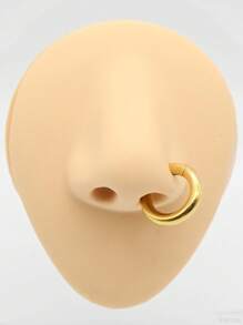 1 pieza de gran calibre Clicker de septum de 10 mm a 2 mm 12G, redondo, liso, de acero inoxidable 316L, pendientes únicos con bisagra, aro de segmento de septum perforado grande, joyería corporal punk para expansión de orejas