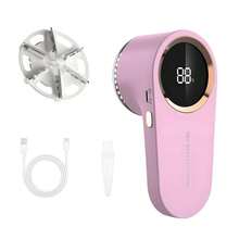 1pc Rechargeable Fabric Shaver, Electric Lint Remover With LED Digital Display, Sweater Sofa Fabric Defuzzer, Suitable For Sweaters, Sofas, Furniture