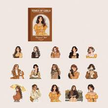 1 包 30 张欧洲复古女孩贴纸个性手机壳美学剪贴簿装饰笔记本艺术素描本创意手账 DIY 拼贴卡片材料办公和学校用品、学校用品、返校 - 一包 - 查看 15