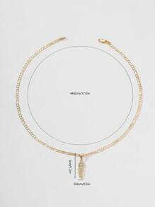 1pc Luxurious Copper Zirconia St. Jude Pendant Necklace, Various Sizes, Best Wishes Gift Box, Suitable For Lovers, Friends, Daily Or Festival Wear, Prayer