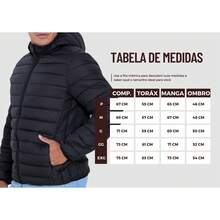 Men's Puffer Jacket Men's Coat Black - Black - View 8