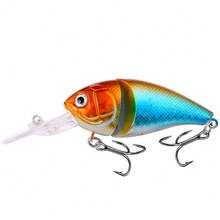 1pc Floating Crankbait Fishing Lures Wobblers 8.5cm 14.3g Artificial Plastic Two Sections Bait Body Bass Carp Fishing Tackle - Multicolor - View 10