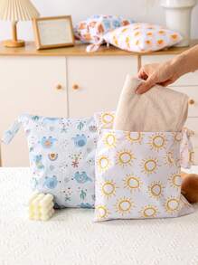 جيب تخزين مقاوم للماء حقيبة شاطئ، أكياس مبللة، أكياس حفاضات قابلة لإعادة الاستخدام، حقائب جافة مبللة، حقائب تغيير الحفاضات، حقيبة غسيل مبللة، حقيبة جافة مبللة مقاومة للماء، حقيبة حفاضات قماشية مبللة، أكياس منظمة للسباحة والتخييم والسفر والجيم والشاطئ قطعة واحدة