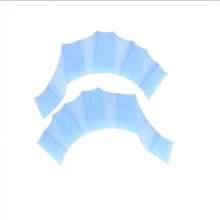 1 Pair Of Anti Slip Silicone Swimming Fins - Perfect For Swimming Pools, Beaches, Oceans, And Diving Training - Blue - View 7