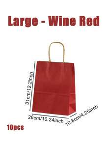 沙特 5/10 件绿色纸质礼品袋，派对用简约纯色礼品包装袋，礼品袋，派对用现代纸质礼品包装袋，深绿色牛皮纸购物袋，方形厚底，沙特国庆节的理想选择