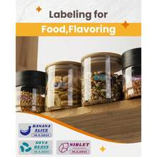 多尺寸 12x40/14x30/15x50mm 热敏标签贴纸 透明/全息/彩色纸 防水防油 兼容 Phomemo D30/Q30/Marklife P12 适用于厨房/办公室/仓库/运输/礼品整理 - 彩色 - 查看 4