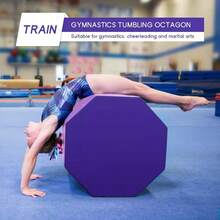 Octagon Tumbler Octagon Mat Gymnastics Gymnastic Equipment Mat Tumbling Mats For Gymnastics Gym Fitness Home - Pink - View 2