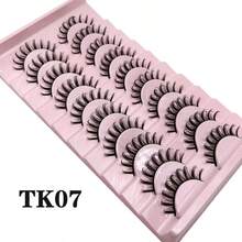 10 Pairs Natural Look Fake Eyelashes, Cartoon Style Daytime Eyelash For Beginners - Fluffy Lashes - View 2