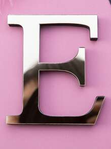 Pegatinas decorativas de pared de letras de espejo acrílico 3D gruesas, 10cm/15cm/20cm letras autoadhesivas extraíbles de espejo acrílico, resistentes al agua y a la corrosión