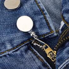 2/4/8/12/20pcs Pants Zipper Lock Adhesive Fastener Clips, Anti-Slip Denim Jeans Hanger Accessories, Garment Zipper Pulls - Multicolor - View 3