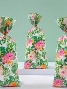 25/50/100 chiếc Túi Quà Tặng Kiểu Hawaii Có Dây Xoắn, Túi Quà Tặng Họa Tiết Hoa Lá Cọ Hawaii Thích Hợp Cho Sinh Nhật, Tiệc Mừng Em Bé, Trang Trí Sự Kiện Gia Đình, Túi Quà Tặng Chủ Đề Hawaii, Trang Trí Bàn Quà, Túi Quà Tặng Mùa Hè, Túi Quà Tặng Cao Cấp, Quà Tặng Tiệc Tặng - hoa hawaii - Xem 7