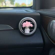 1pc Car Air Vent Clip Decor, Creative Galaxy Stars & Flower Fresh Air Conditioning Outlet Decoration - one-size - View 13