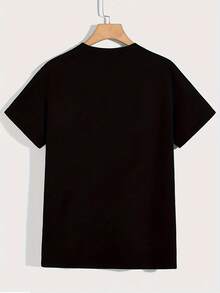 Camiseta con estampado gráfico Angie Stone Face para hombres - Negra, todas las tallas PP360| Diseño de gafas de moda audaz, corte recto, ropa casual y de fitness para todas las estaciones, lavable a máquina, ropa casual| Escote redondo| Tela duradera - Negro - Ver 3