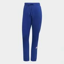 Adidas Pantalón de chándal casual con cordón y forro polar para mujer, cómodo y versátil, código de estilo HM2864