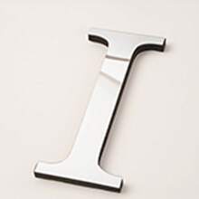 Pegatinas decorativas de pared de letras de espejo acrílico 3D gruesas, 10cm/15cm/20cm letras autoadhesivas extraíbles de espejo acrílico, resistentes al agua y a la corrosión