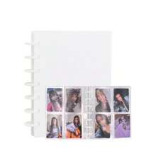Photo Albums Photo Card Binder 3 Inch Photo Card Holder Book Cover With 80 Card Slots A5 Idol Business Card Set 2*3 Album Black White Pink,Back To School,School Supplies