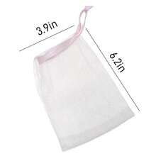 OUTBALL Bar Soap Pouch, Exfoliating Mesh Soap Saver Pouch With Drawstring, 10/20/30/40/50 Counts Foam Net Soap Sack For Shower, Face Cleansing, ,Random Color