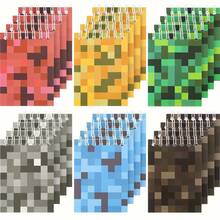 Set de 12 mini cuadernos con diseño de píxeles - Cuadernos de bolsillo vibrantes inspirados en juegos, blocs de notas espirales con fiesta de píxeles, mini cuadernos espirales - Multicolor - Ver 2