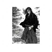 1/3 piezas Carteles de arte de pared de anime japonés vintage, manga Miyamoto Musashi Vagabond Bushido Warrior, impresiones de pintura de canvas, decoración del hogar, marco opcional