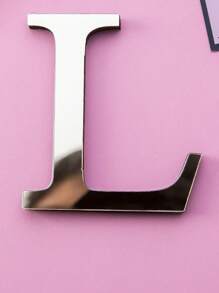Pegatinas decorativas de pared de letras de espejo acrílico 3D gruesas, 10cm/15cm/20cm letras autoadhesivas extraíbles de espejo acrílico, resistentes al agua y a la corrosión
