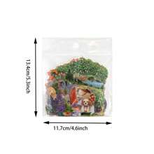 Ein Set mit 120 Stücke Pflanzen und Blumen Kreativ-Klebeband, romantische Serie, geeignet für Papierschnitt, Buchschöpfung und Dekoration, Tagebuch, Album und Gedenkbuch Dekoration, für Nutzer ab 14 Jahren geeignet - kreative Aufkleber Sammlung, geeignet für DIY Projekte und Planer