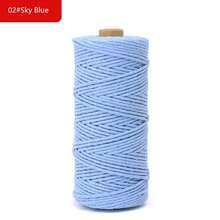 Dây thừng macrame 3mm*100m, sợi tự nhiên dày, dây bện tổng hợp lõi xoắn, dây thừng macrame 4 lớp để treo tường, móc treo, tự làm, trang trí nhà cửa, gói quà - Nhiều màu - Xem 19