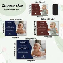 1 Piece Custom Made Wooden Jigsaw Puzzle, Customizable Photo, No Power Needed, No Frame, Boho Style, Suitable For Bedroom, Living Room Decor, Baby Christening, Party, Children's Day, Anniversary, Mother's Day, Independence Day, Christmas Custom Gift