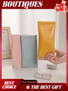 4pcs Eyeglasses Case, Compressed Eyeglasses Case, Glasses Case, Glasses Pouch, Sunglasses Pouch, Sunglass Bag For Purse, Sunglass Pouch