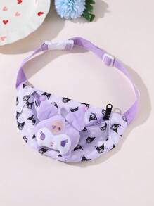 Sanrio 1pc Sanrio Character Cartoon Kids Waist Bag, Cute Preschool Backpack Cross-Body Bag For Boys And Girls