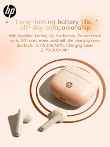 HP HP New 5.4 Wireless Earbuds True Wireless In-Ear Headphones, Playback Time 30H, Compatible With Apple, Android And Other Devices, Valentine's Day Gifts, Suitable For Spring, Summer, Autumn And Winter, Comes With Earphone Storage Bag, Exquisite Gift, Best Gift For Halloween And Christmas