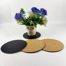 1 Stück runde weiche Kork Tischunterlage, rutschfest, wasserdichter Pflanztopf Untersetzer, multifunktionale Teetassen Matte, Kork Pad, wärmeisolierend & rutschfest
