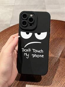 Funda compatible con phone 16 Pro Max 11, 12, 13, 14, 11 Pro Max, 12 Pro Max, 13 Pro Max, 14 Pro Max, XR, 15, 15 Pro, 15 Pro Max, Galaxy S23, S24, 1 unidad. Diseño de pupila negra con estampado. No tocar. - Multicolor - Ver 2