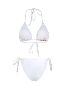 3 Stücke Set mit Sommer-Blumen Muster-Camisole, Spaghettiträger-Bikini-Bademode-Set und Rock für Damen