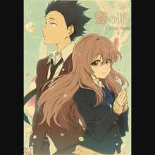 1 件/3 件墙面艺术海报动漫复古动漫海报声音形式海报复古家居装饰画生活画礼物咖啡店帆布技术无框 - 彩色 - 查看 31