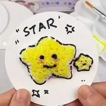 10-Pack 3D Art Canvas Paper, Fluffy Texture Drawing Pad For DIY Crafts And Creative Design, Artistic Painting Paper Material,Back To School,School Supplies - White - View 4