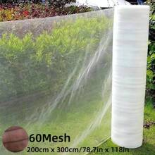 1pc 60 Mesh Transparent Anti-Insect Net, For Garden Plants Protection To Prevent Fruits, Vegetables And Flowers From Being Pecked By Pests And Birds, Can Be Used For Vegetable Houses, Balcony Windows And Doors, And Also As Beekeeping Protection,